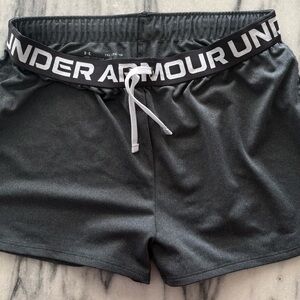 Under Armour YXL Charcoal Gray Athletic Shorts